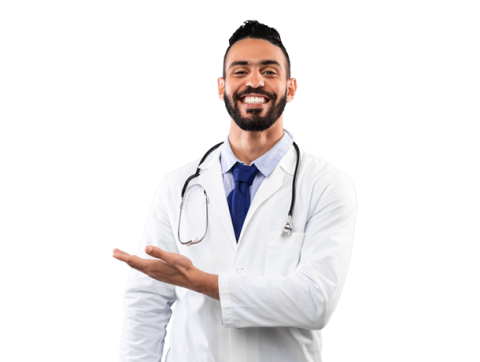 Medico sonriendo