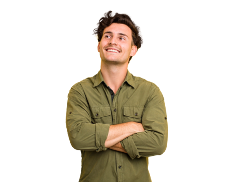 Hombre sonriendo