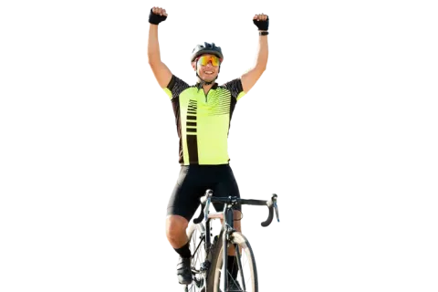 Hombre haciendo ciclismo