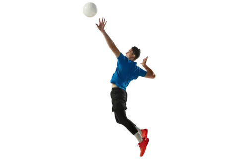 Persona jugando voleibol en Colsubsidio