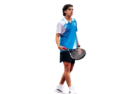 Persona con raqueta de tenis - escuela deportiva
