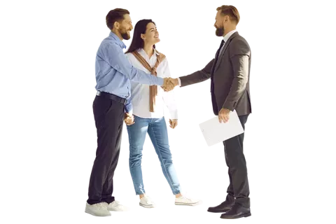 Personas haciendo negocios