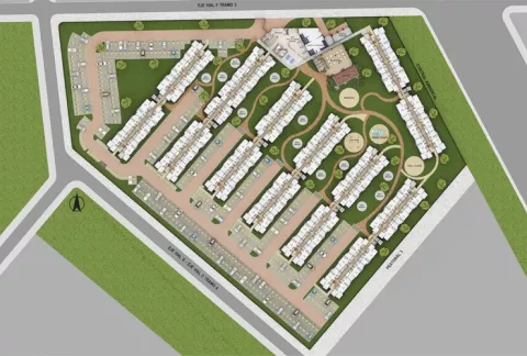 Imagen del plano del Proyecto de vivienda Monguí Colsubsidio