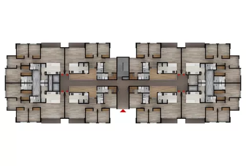 Imagen del plano del proyecto de vivienda Los Nogales