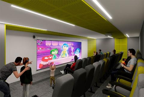 Parte interna del apartamento del proyecto de vivienda Urbania