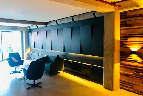 Parte interna del apartamento del proyecto de vivienda Calera Gardens