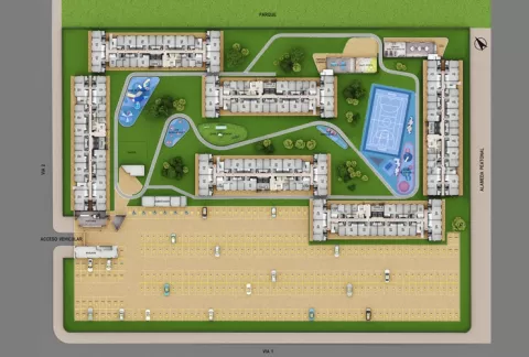 Imagen del plano del Proyecto de vivienda La Macarena Colsubsidio