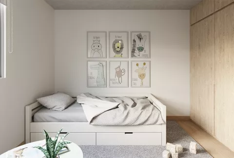 Parte interior del Proyecto de vivienda Monguí Colsubsidio