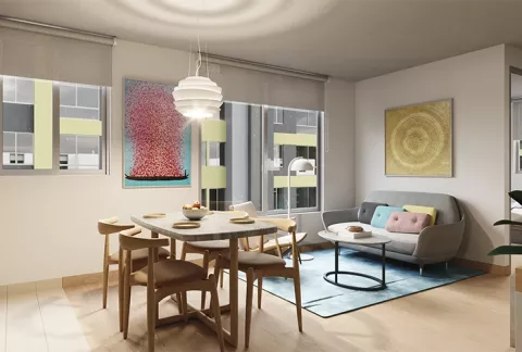 Parte interior del Proyecto de vivienda Monguí Colsubsidio