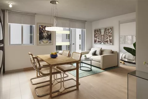 Parte interior del Proyecto de vivienda Monguí Colsubsidio