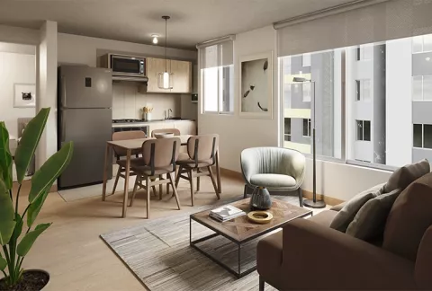 Parte interior del Proyecto de vivienda Monguí Colsubsidio