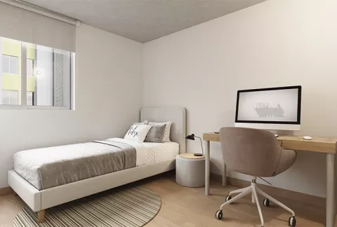 Parte interior del Proyecto de vivienda Monguí Colsubsidio