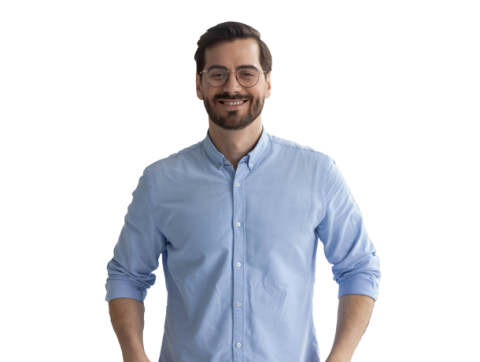 Hombre sonriendo