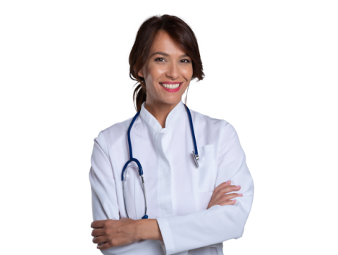 Doctora sonriendo