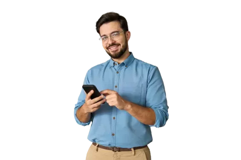 Hombre sonriendo