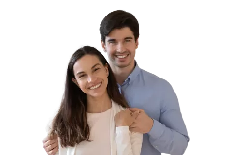 Pareja sonriente