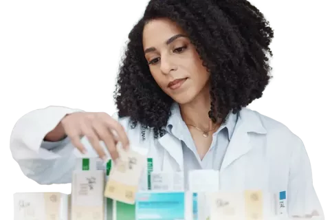 Mujer farmacéutica
