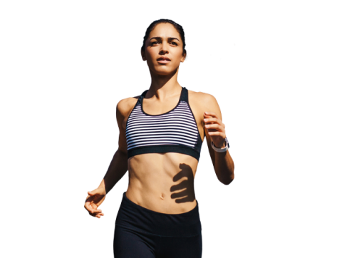 Mujer haciendo atletismo