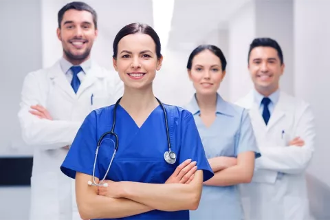 Grupo de médicos de Salud Colsubsidio.