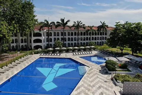 Vista aérea de hotel Peñalisa