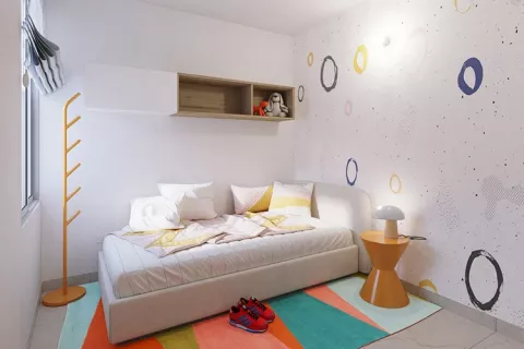 Alcoba 2 apartamento tipo A proyecto Samán.