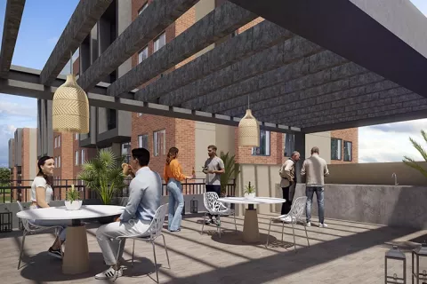 Terraza vivienda Los Nogales.