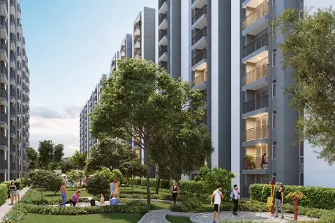 Zona de juegos proyecto de vivienda Entreverde.