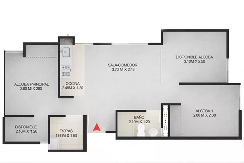 Apartamento tipo A Monguí 