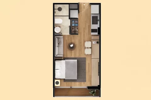 Planta 2 proyecto de vivienda Connect Living.