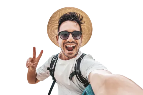 Hombre feliz
