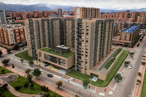 fachada Álamo Veramonte proyecto de vivienda