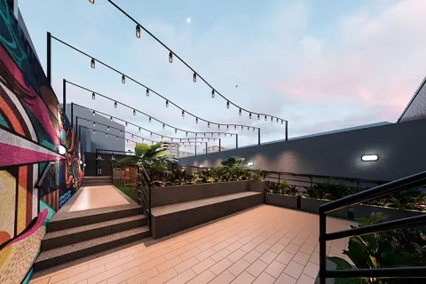 Proyecto de vivienda Karakalí: teatrino.