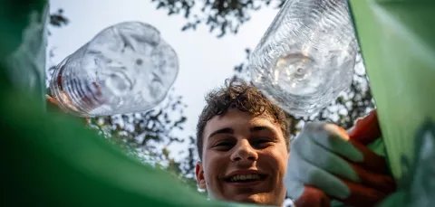 Reciclaje en Colsubsidio.