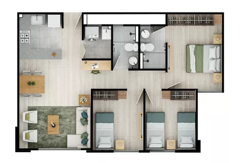 planos proyecto de vivienda Hacienda San José