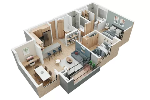 apartamento 69 mts Álamo Veramonte proyecto de vivienda