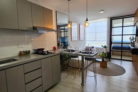 cocina apartamento Udara Samai proyecto de vivienda Colsubsidio y Lab-Desarrolla