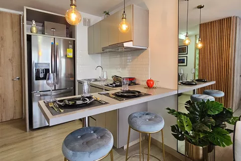 Cocina apartamento udara samai proyecto de vivienda Colsubsidio y Lab-Desarrolla