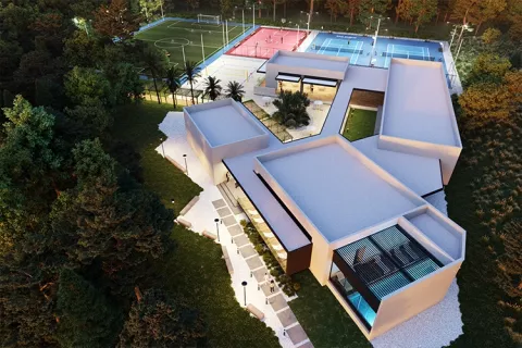 Zona deportiva proyecto de vivienda San Pablo Orquídeas