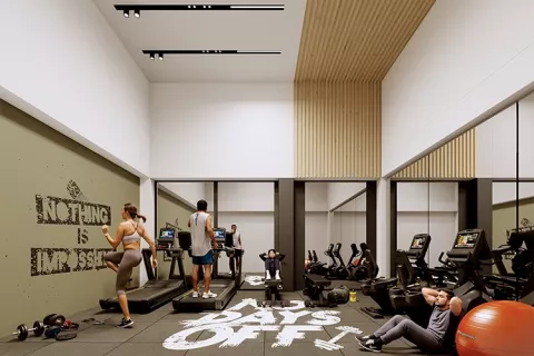 Gimnasio proyecto de vivienda Savanna Santa Clara