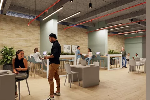coworking proyecto de vivienda Zentral