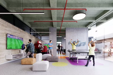 zona de juegos proyecto de vivienda Zentral