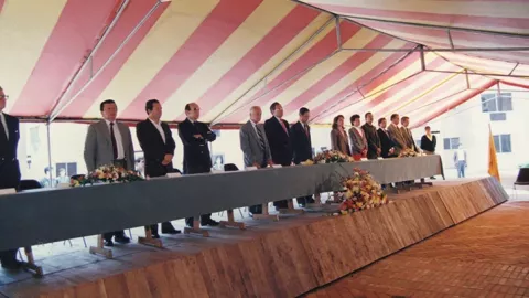 Entrega de viviendas en Ciudadela Colsubsidio 1989