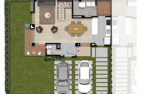 Piso 1 casa Acacia proyecto de vivienda Savanna Santa Clara