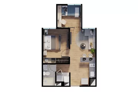 apartamento udara Samai  proyecto de vivienda Colsubsidio y Lab-Desarrolla