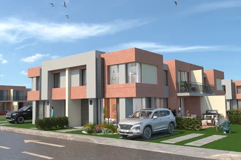 Fachada casa Samán proyecto de vivienda Savanna Santa Clara