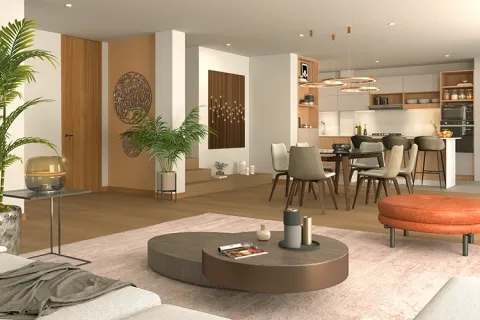 Interior casa Samán proyecto de vivienda Savanna Santa Clara