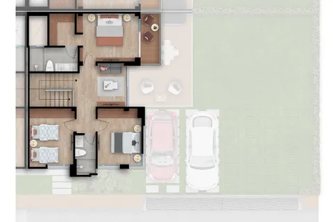Piso 2 casa Samán proyecto de vivienda Savanna Santa Clara