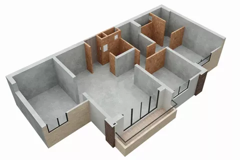 Apartamento tipo 75 sin acabados Austro
