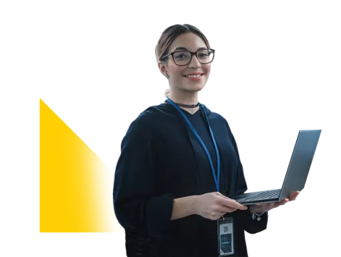 Estudiante curso tecnologías de la información