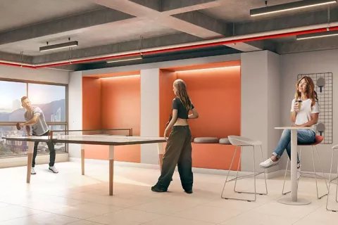 Salón de juegos - proyecto de vivienda Triventto
